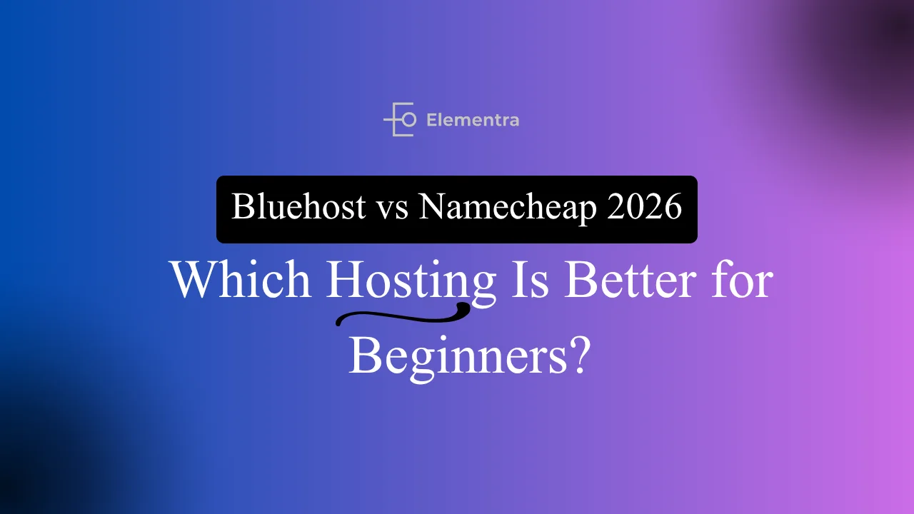 bluehost vs namecheap hosting comparison table 2026